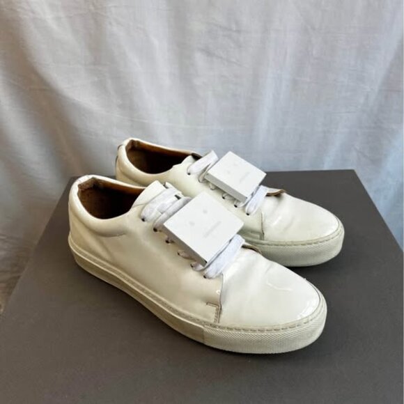 Acne Studios Adriana Sneakers – Patent White Leather - Picture 1 of 6